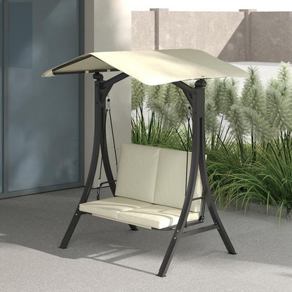 Heavy duty porch swing chair suitable for patio, yard, garden, lawn, Patio Furniture, Adjustable Canopy, Weatherresistant Material, Rocking Chair, Familyfriendly Seating