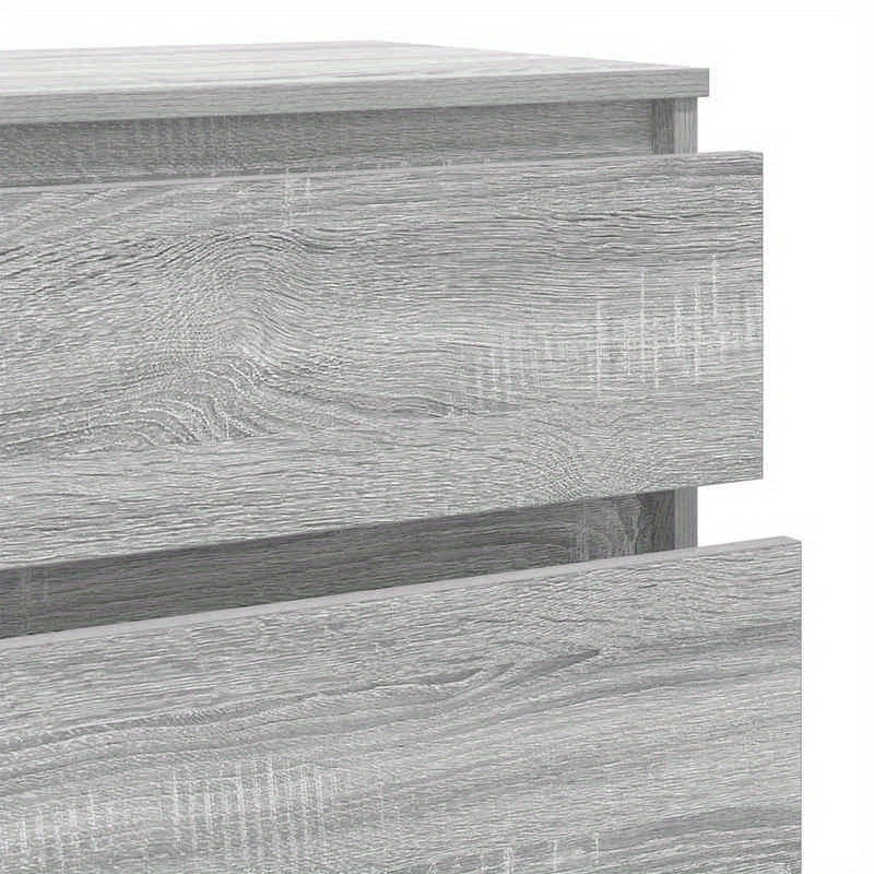 Ladekast – Kast – Opbergkast – Ladeblok – Ladekast Sonoma Grijs – Geperst Hout – 60x36x103 cm
