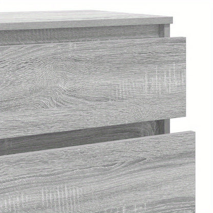 Ladekast – Kast – Opbergkast – Ladeblok – Ladekast Sonoma Grijs – Geperst Hout – 60x36x103 cm