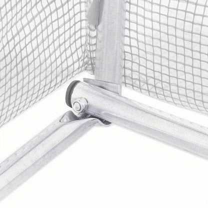 Kas – Tuinkas – Kweekkas – Broeikas – Glazen Kas – Wit Stalen Frame – 36 m² Ruimtelijk – 6x6x2,85 Meter Hoog