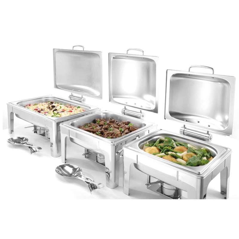 Satin Steel GN 1/2 Pasta Dish Warmer with Candle