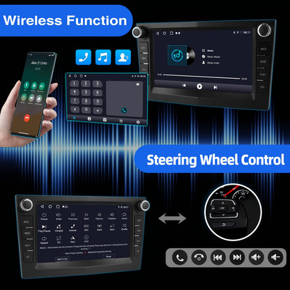 Android 14.0 Autoradio – Auto Stereo – Multimedia Speler – Navigatiesysteem – Touchscreen Radio – 7 Inch HD IPS Scherm – Draadloze CarPlay & Android Auto