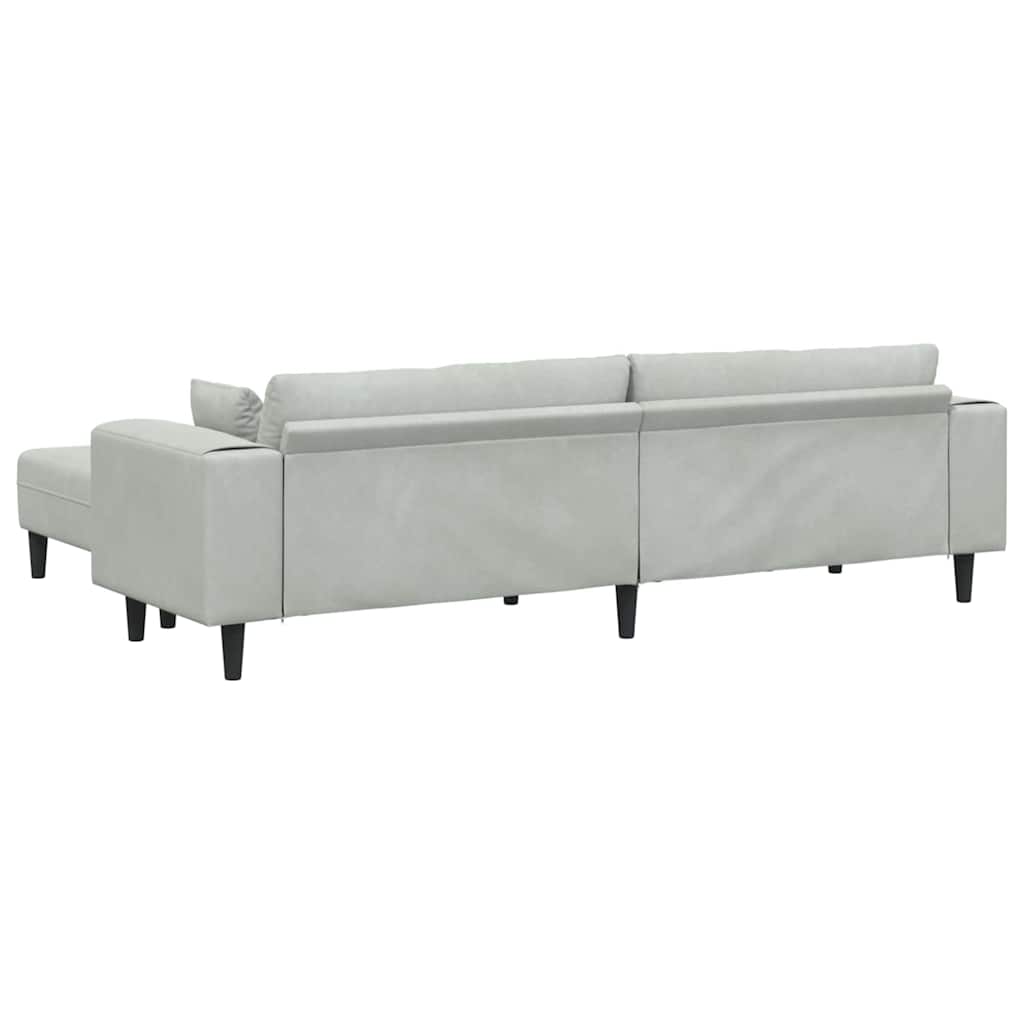 Velvet Bank – Sofa – Zitbank – Loungebank – Slaapbank – Crèmekleurig Fluweel – Stevig Houten Frame – Comfortabele Foamvulling