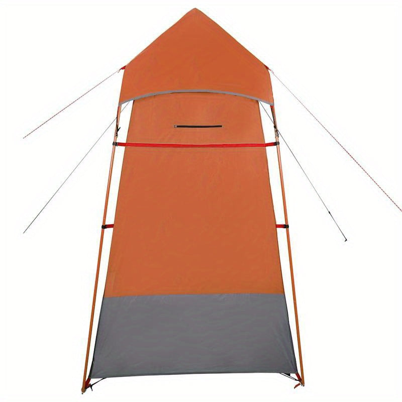 Toilettent – Outdoor Toilet Tent – Scheerlaken – Camping Toilet – Kleedruimte Tent – Grijs Oranje – Draagbaar – Waterafstotend PVC