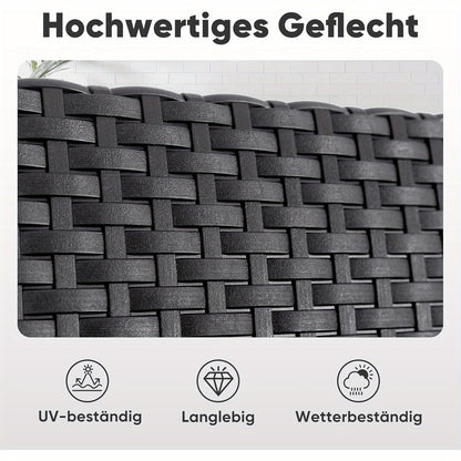 Balkonset – Tuinmeubelset – Bistroset – Loungeset – Balkonmeubels – Polyrattan – Weerbestendig – Inclusief Zitkussens