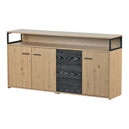 Dressoir – Opbergkast – Ladekast – TV Meubel – Wandkast – Industrieel Design – Massief Hout – 150 cm Breed