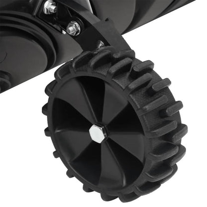 Sneeuwschep – Sneeuwschuiver – Sneeuwruimer – Sneeuwschop – Zwart – Uitschuifbare Stalen Steel – Grote Polycarbonaat Schep 66 cm
