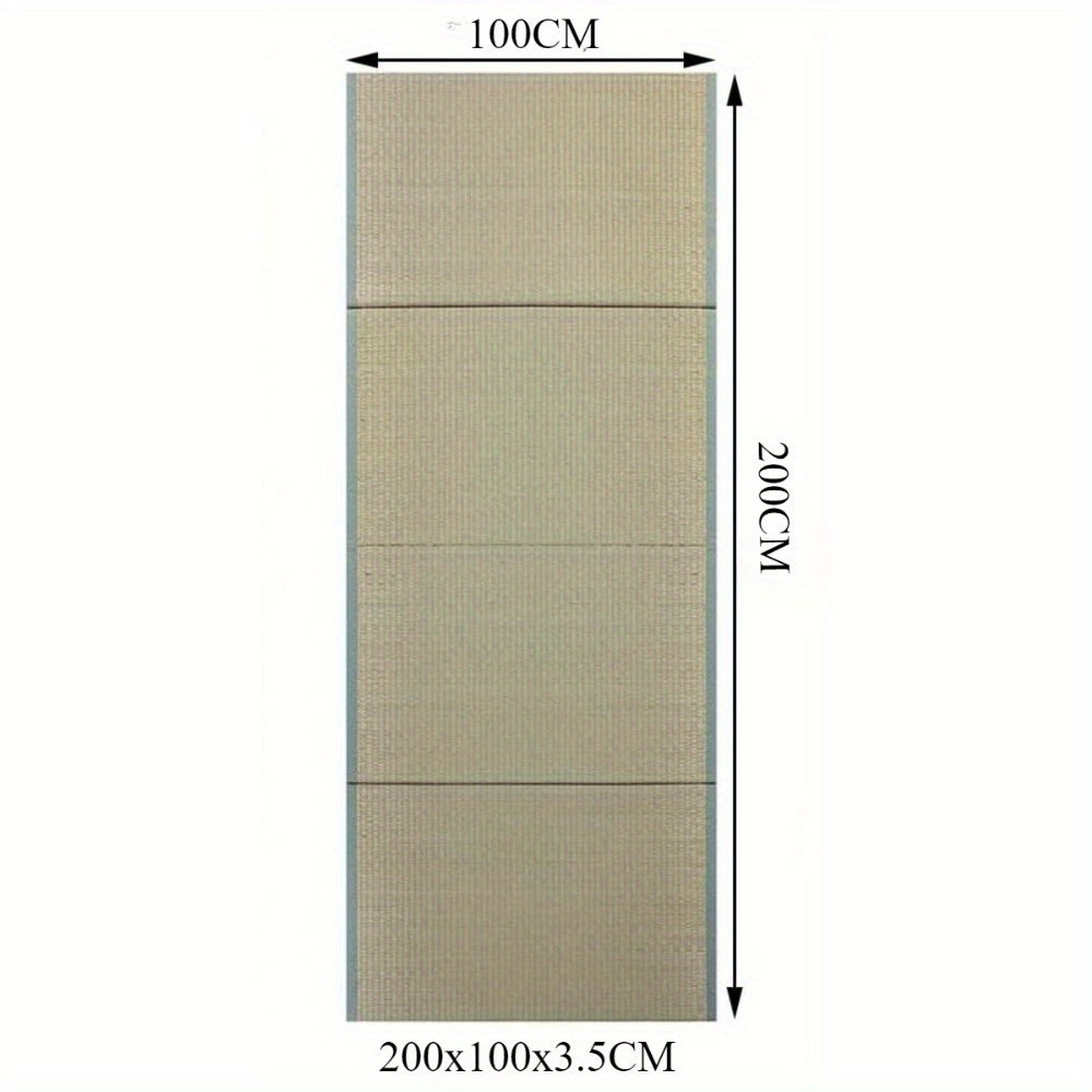Turnmat – Gymnastiekmat – Vloermat – Opvouwbare Mat – Tatamimat – Natuurlijke Grasvezels – Comfortabel & 200x100x3,5 cm