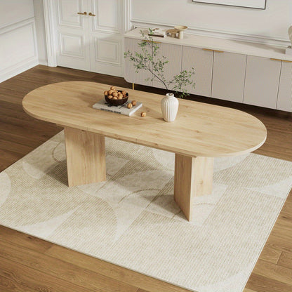 Dining Table, Extendable Dining Table 120/160 × 80cm for 4-6 People with Rounded Corners and Thickened Top – Minimalist Design Ideal Kitchen & Dinning Room Furniture, Home Dining Setup, Family Meals, Modern Table, Contempo