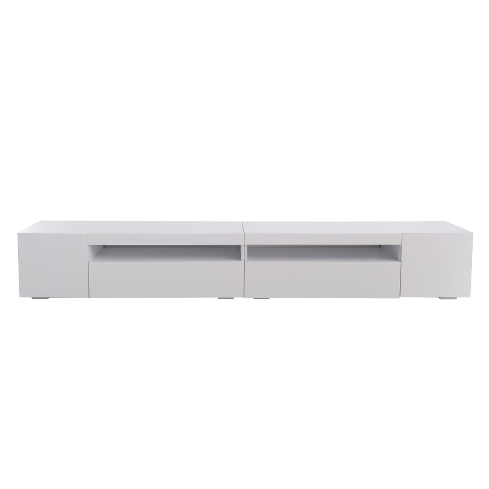 Tvmeubel – Tv Kast – Tv Meubel – Tv Dressoir – Tv Wandmeubel – Wit Mat – Modern Design – MDF 240 cm