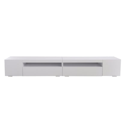 Tvmeubel – Tv Kast – Tv Meubel – Tv Dressoir – Tv Wandmeubel – Wit Mat – Modern Design – MDF 240 cm