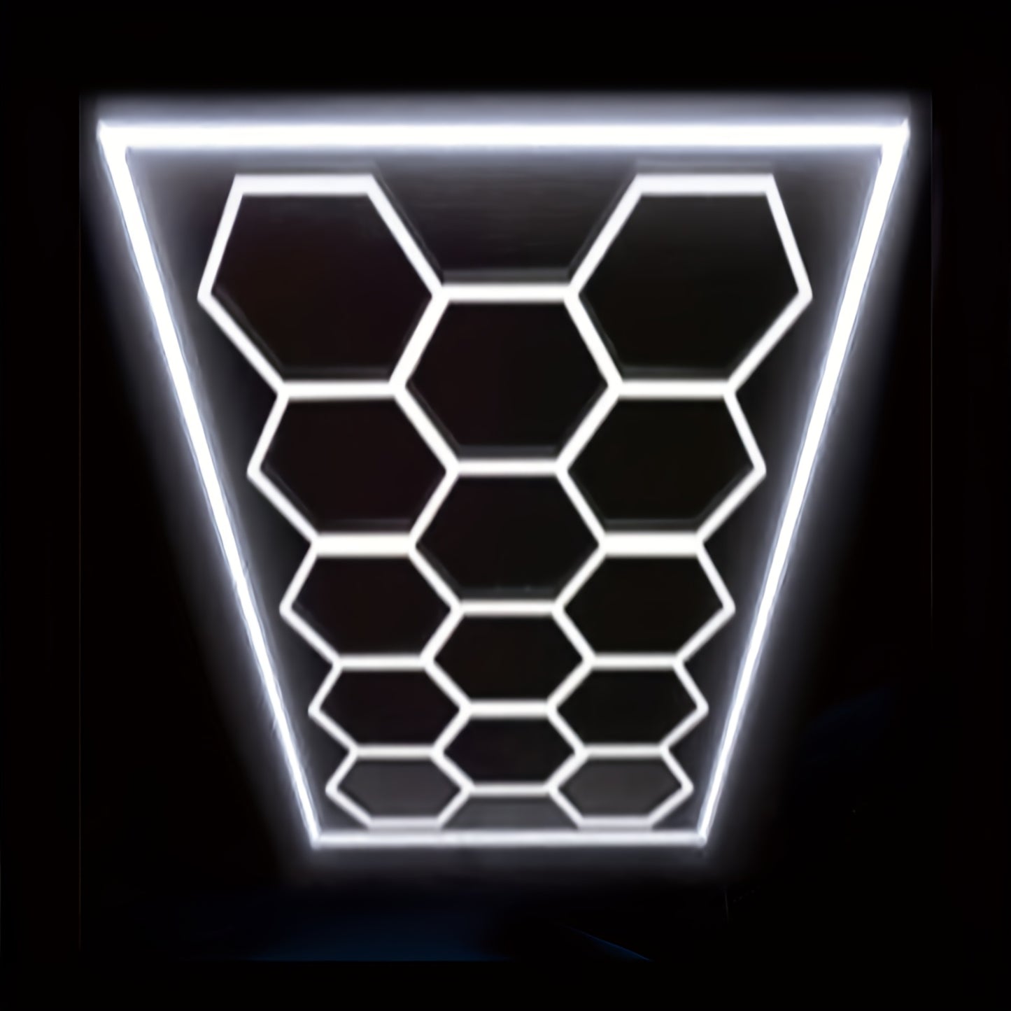 plafondlamp garage – garageverlichting – werkplaatslamp – hexagon lamp – led plafondlamp – 14-delige hexagonale honeycomb lamp – 680W 72420 lumen – koel wit 6500K energiezuinig