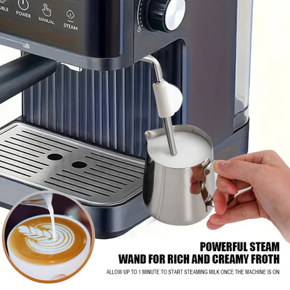 Espressomachine – Koffiezetapparaat – Latte Machine – Cappuccino Maker – Koffieapparaat – 20 Bar Pompdruk – Melkschuimer & 1,8L Waterreservoir – Wit – EU Stekker (220-240V)
