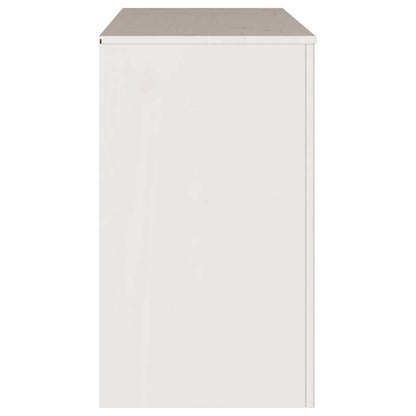 Ladenkast – Ladekast – Dressoir – Opbergkast – Kommode – 6 Ruime Lades – Hoogwaardig Natuurlijk Hout – Mat Witte Afwerking