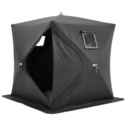 Ijsvissentent – IJsvisstekker – Ijsvishut – Visserstent – Pop-up Tent – 180x180x200 cm – 600D Oxford Polyester met Isolatie