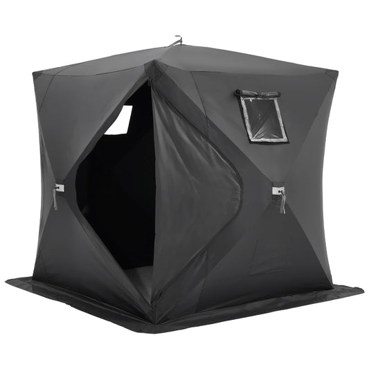 Ijsvissentent – IJsvisstekker – Ijsvishut – Visserstent – Pop-up Tent – 180x180x200 cm – 600D Oxford Polyester met Isolatie