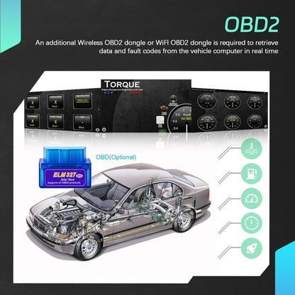 Android 15 Autoradio – Car Radio – Multimedia Systeem – Double DIN Navigatie – Auto Stereo – 7 Inch Capacitive Touchscreen – 8-Core Processor & CarPlay/Android Auto