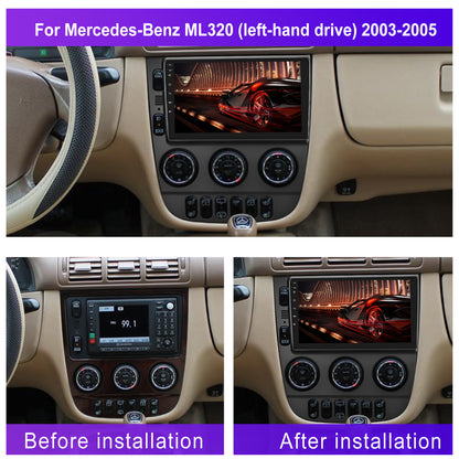 Android Car Stereo – Auto Multimedia Speler – Double Din Radio – Touchscreen Navigatie – CarPlay Android Auto – 22,86 Inch Scherm – Draadloos – Backup Camera & Microfoon