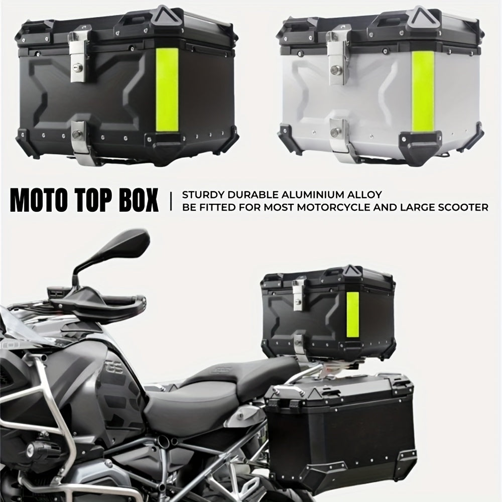Motorfiets Topkoffer – Achterkoffer – Bagagedrager Koffer – Helmkoffer – Toolbox – 65L Inhoud – Waterdicht Aluminium