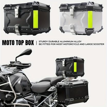 Motorfiets Topkoffer – Achterkoffer – Bagagedrager Koffer – Helmkoffer – Toolbox – 65L Inhoud – Waterdicht Aluminium
