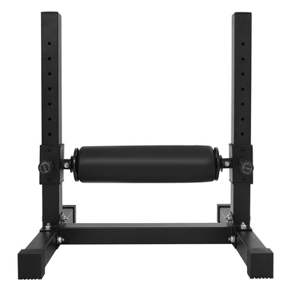 Split Squat Stand – Single Leg Squat Stand – Enkelsquat Hulpmiddel – Enkelroller – Beensteun – Zwart – Verstelbare Hoogte 9 Standen – Robuust Q235 Koolstofstaal
