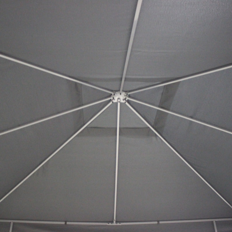 Tuinoverkapping – Tuinkamer – Partytent – Festivaltent – Prieel – Stabiel Stalen Frame – Waterafstotend Polyester 3x3m Grijs