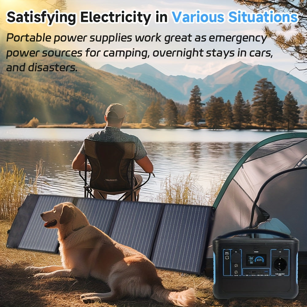 Draagbare Power Station – Portable Charger – Batterie Portable – Powerbank – Mobiele Accu – Compact LiFePO4 Batterij 493Wh – 600W Continu Vermogen & Snelladen