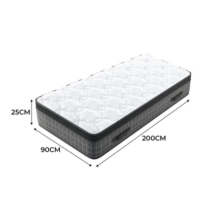 Mattress Pressure Relief Extra Long Twin Mattresses with Breathable Memory Foam & Individual Pocket Spring
