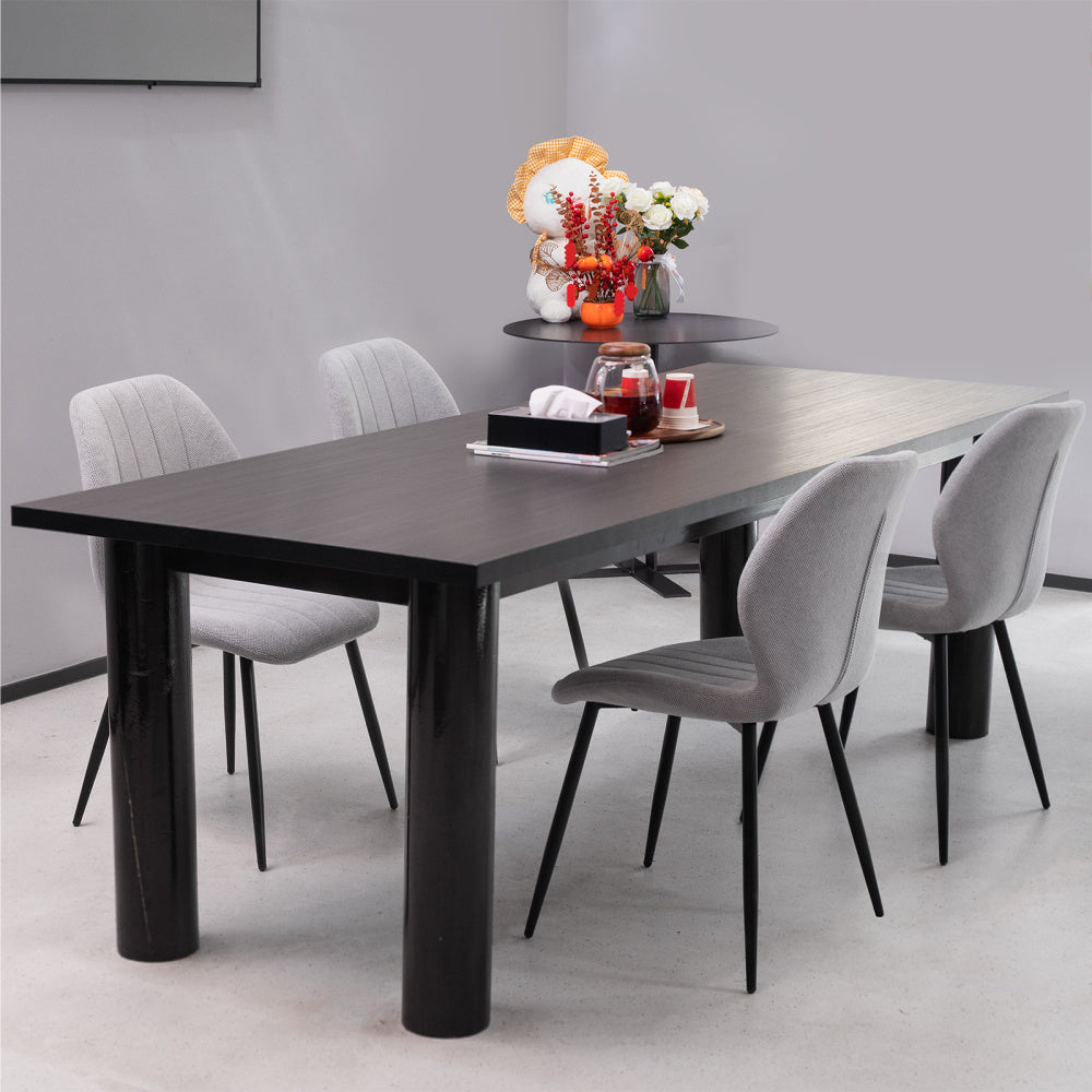 Eetkamerstoel – Stoel – Keukenstoel – Zithoekstoel – Designstoel – Set Van 4 – Ergonomisch Comfort – Duurzaam Linnen En Hout