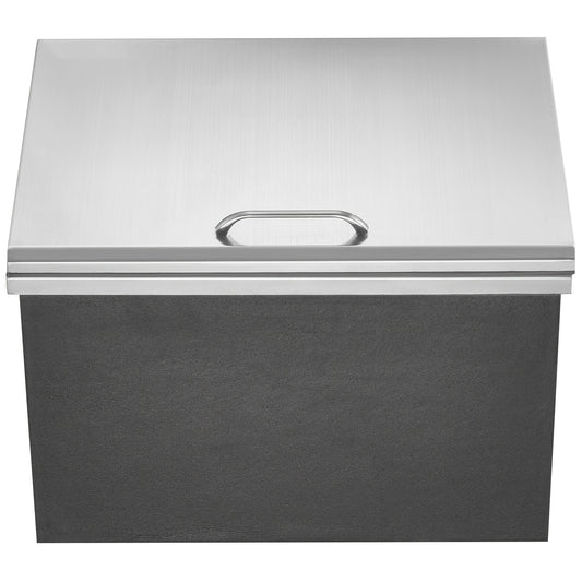 IJsbox – Koelbox – Koelbak – Thermobox – Ijskoeler – RVS – 40,9 Qt – Schuifdeksel – Afvoersysteem – Geen Stroom Nodig