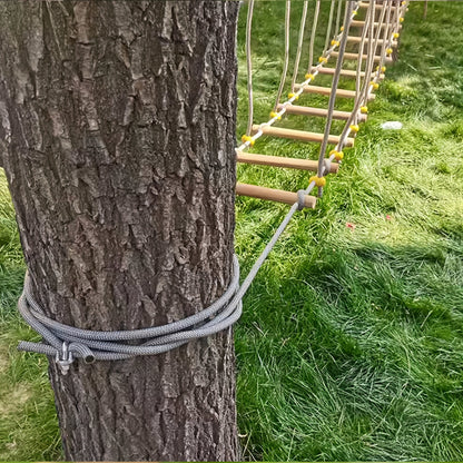 Touwbrug – Hangbrug – Klimframe – Klimladder – Touwladder – 2 Meter Lang – Gemaakt Van Duurzaam Hout