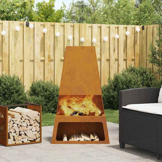 Vuurkorf Bruin 60 X 35 X 100Cm Cortenstaal This Stylish Rectangular Outdoor Fire Pit Provides Warmth And Ambiance on Chilly Evenings. It'S Built to Last, So You Don'T Have to Worry about Wear And Tear. It'S The Perfect Choice