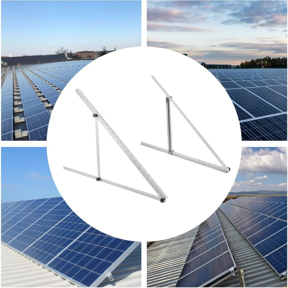 Zonnepaneelhouder – Zonnepaneel Beugel – Montageset – Montagebeugel – Solar Panel Steun – Verstelbaar 0-90° – Aluminium Alloy 114 cm
