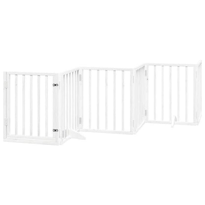 Hondenren – Puppyren – Hondenkennel – Hekken – Hondenhek – Inklapbaar – Hoogwaardig Populierenhout – 450 cm Lang – Met Deur – Modulair – Stevig & Duurzaam