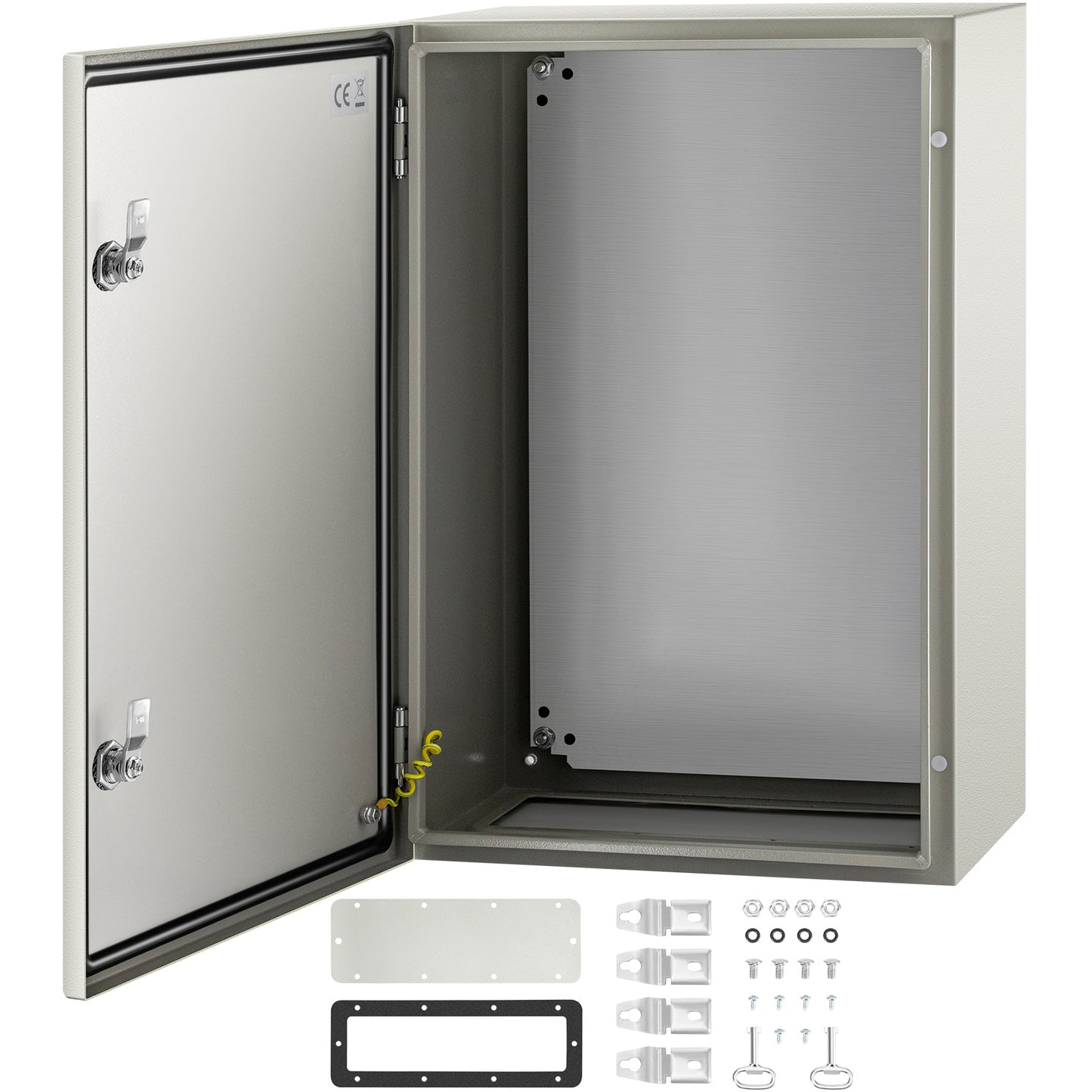 Elektrische Behuizing – Installatiekast – Stroomkast – Verdeelkast – Metalen Doos – Waterdicht IP66 – 1,5 mm Koudgewalst Staal – Grijs/Wit