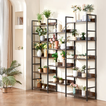 Boekenkast Metaal – Boekrek – Plantenrek – Opbergkast – Wandkast – 14 Lagen – Stabiel Metalen Frame – Waterafstotende Panelen