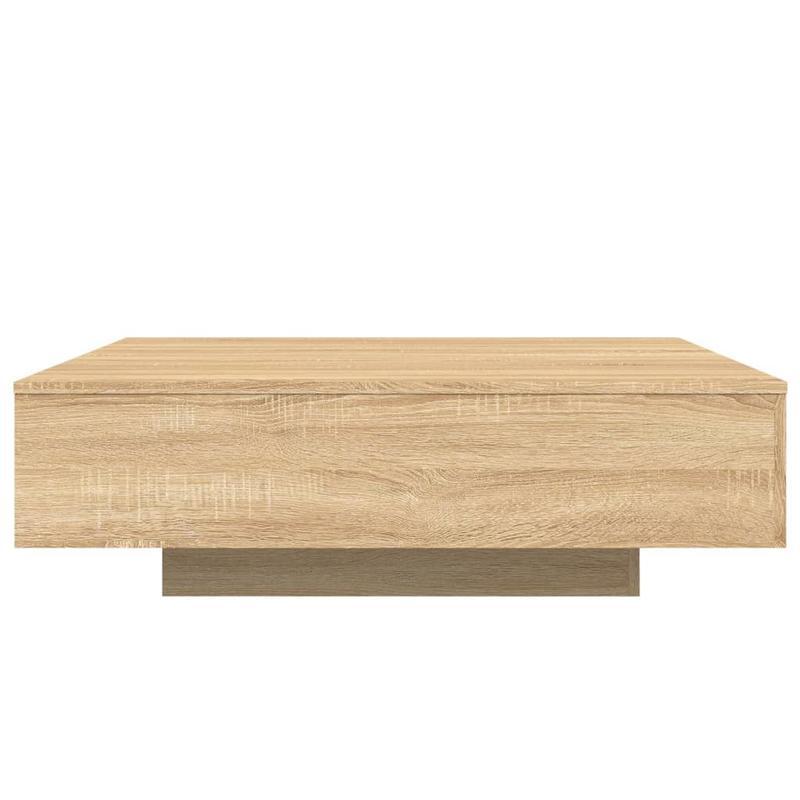 Salontafel – Koffietafel – Woonkamertafel – Bijzettafel – Tafel – Sonoma Eiken – MDF Hardhout Afwerking – 100x100x31 cm