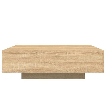 Salontafel – Koffietafel – Woonkamertafel – Bijzettafel – Tafel – Sonoma Eiken – MDF Hardhout Afwerking – 100x100x31 cm