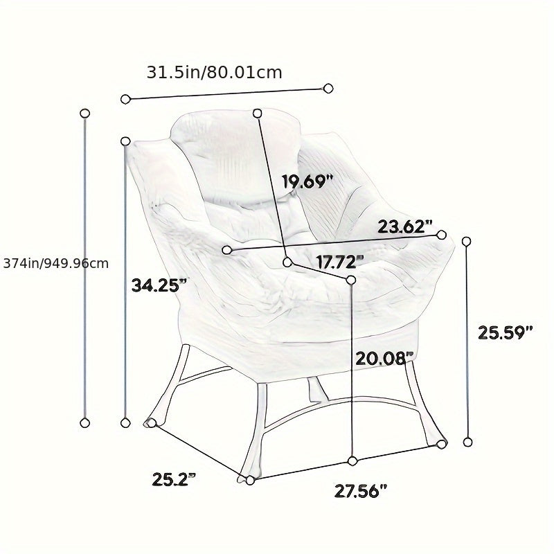 Lazy Chair – Lounge Stoel – Fauteuil – Leunstoel – Leesstoel – Met Voetenbank – Modern Design – Comfortabele Stoffering – Roze