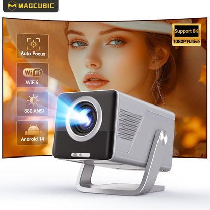 Projector – Beamer – Home Cinema Projector – Multimedia Projector – Android Projector – Full HD 1080p Native Resolutie – Automatische Focus & Wi-Fi 6