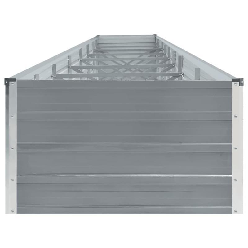 Bloemenrek – Plantenrek – Bloemenbak – Plantentafel – Plantenstandaard – Gegalvaniseerd Staal – 600x80x45 cm – Weerbestendig Grijs
