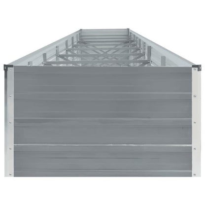 Bloemenrek – Plantenrek – Bloemenbak – Plantentafel – Plantenstandaard – Gegalvaniseerd Staal – 600x80x45 cm – Weerbestendig Grijs