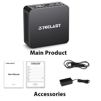 Mini PC – Mini Desktop Computer – Compact PC – Kleine Computer – Windows PC – 16GB DDR4 – 512GB SSD – Intel N150 CPU – 4K@60Hz Display – USB Type A & C – Wifi 5.0 – RJ45 Ethernet