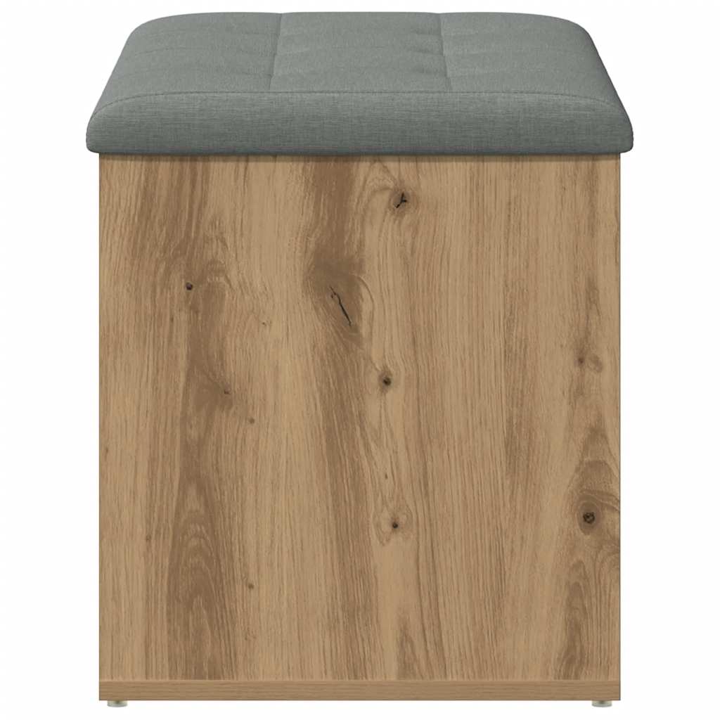 Schoenenbank – Opbergbank – Halbank – Zitbank – Schoenenrek – Houtlook Artisan Eiken – Compact 82x42x45 cm – Stevig tot 110 kg