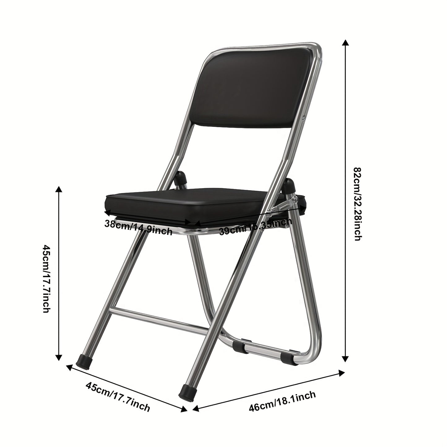 Zwarte Stoelen – Eetkamerstoelen – Bureaustoelen – Vergaderstoelen – Woonkamerstoelen – Set van 4 – Memory Foam Zitting – Metalen Frame – Direct Gebruiksklaar – 150 kg Draagkracht