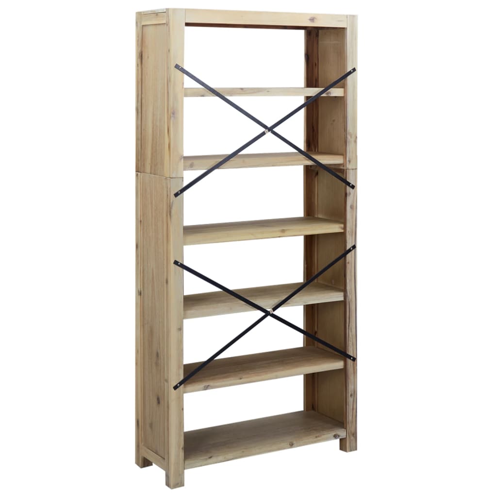 Boekenkast – Boekenrek – Opbergkast – Vakkenkast – Stellingkast – 170 cm Hoog – Massief Acaciahout & MDF