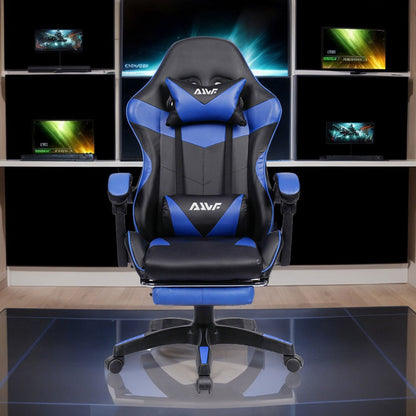 Office Chair, Gaming Chair,Gaming Chair, Ergonomic Gamer Chair with Footrest, Headrest,Lumbar Cushion, Padded Gaming Chair, Swivel Chair
