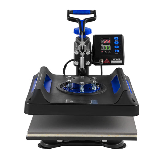 Warmtepers – Transferpers – Textielpers – Mokkenpers – 8-in-1 Multifunctionele Machine – Groot Persoppervlak 38x38 cm – Digitale Temperatuur- en Tijdinstelling