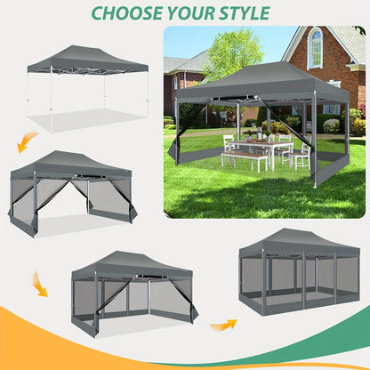 Pop-Up Partytent 3x4,5 Meter – Opzet Tent – Vouwtenten – Paviljoen – Tuin Tent – Waterafstotend – Muskietennet Zijwanden