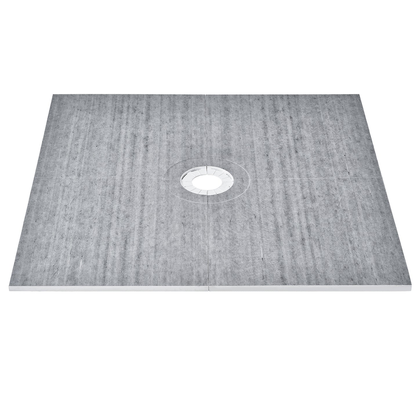 Douchebak – Douchevloer – Doucheplaat – Douchebakken – Douchefundering – Lichtgewicht EPS Materiaal – Waterdicht HDPE Membraan 1828x1828 mm Met Centrale 160 mm Afvoer